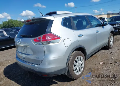2015 Nissan Rogue S из США, поврежденный, VIN KNMAT2MVXFP576482